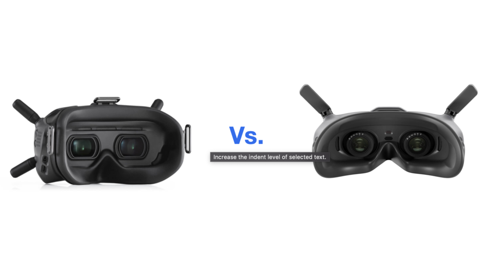 DJI Goggles V2 Vs Goggles 2 back | Drone Tech Insider